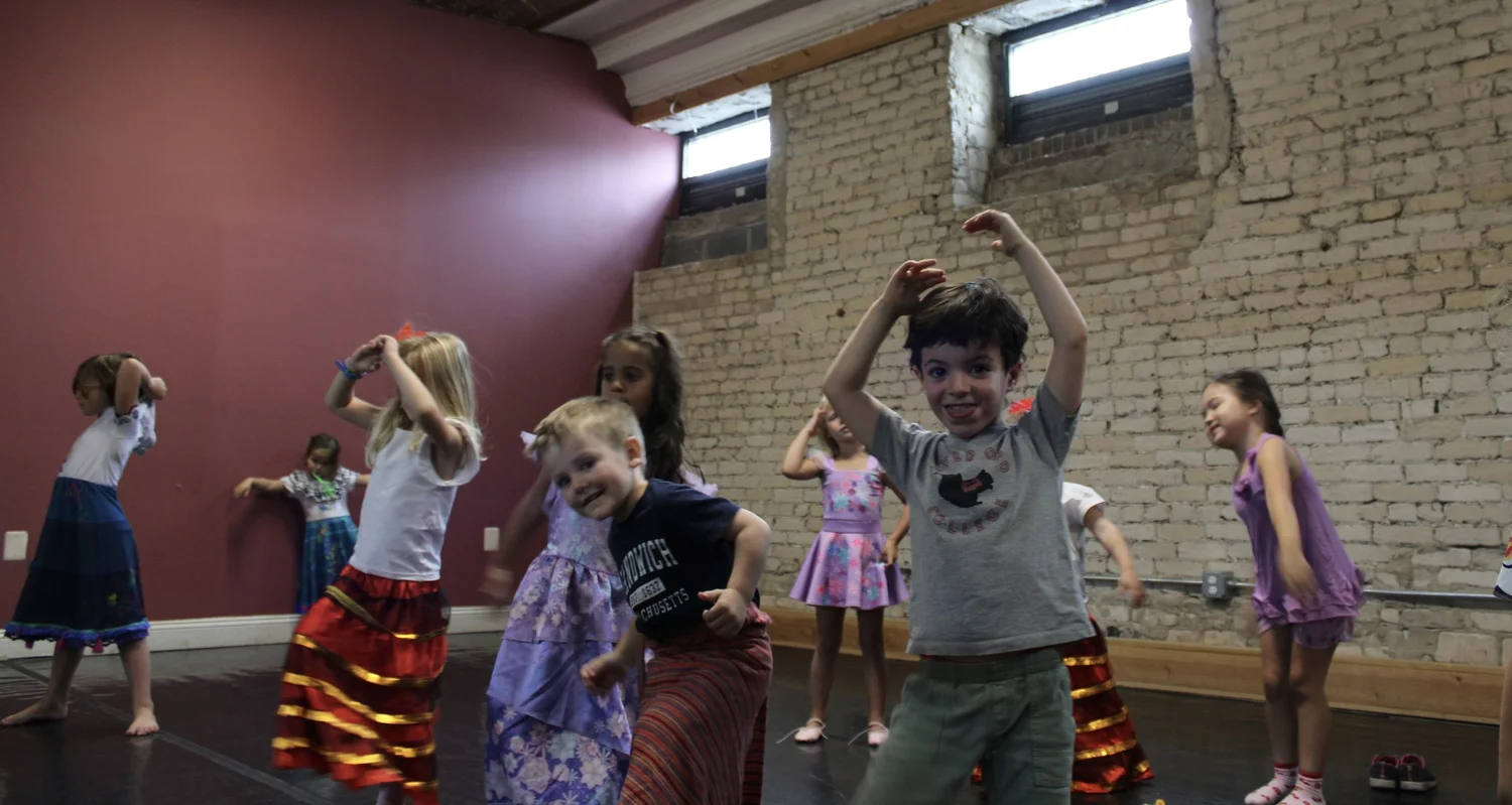 Young children dancing together at Dance Loft on 14