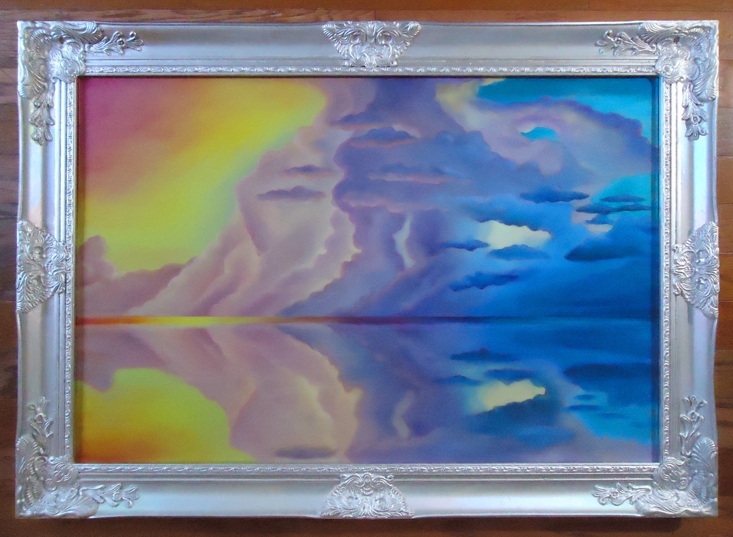 "Day's End", 24"x36" Oil on aluminum Panel 