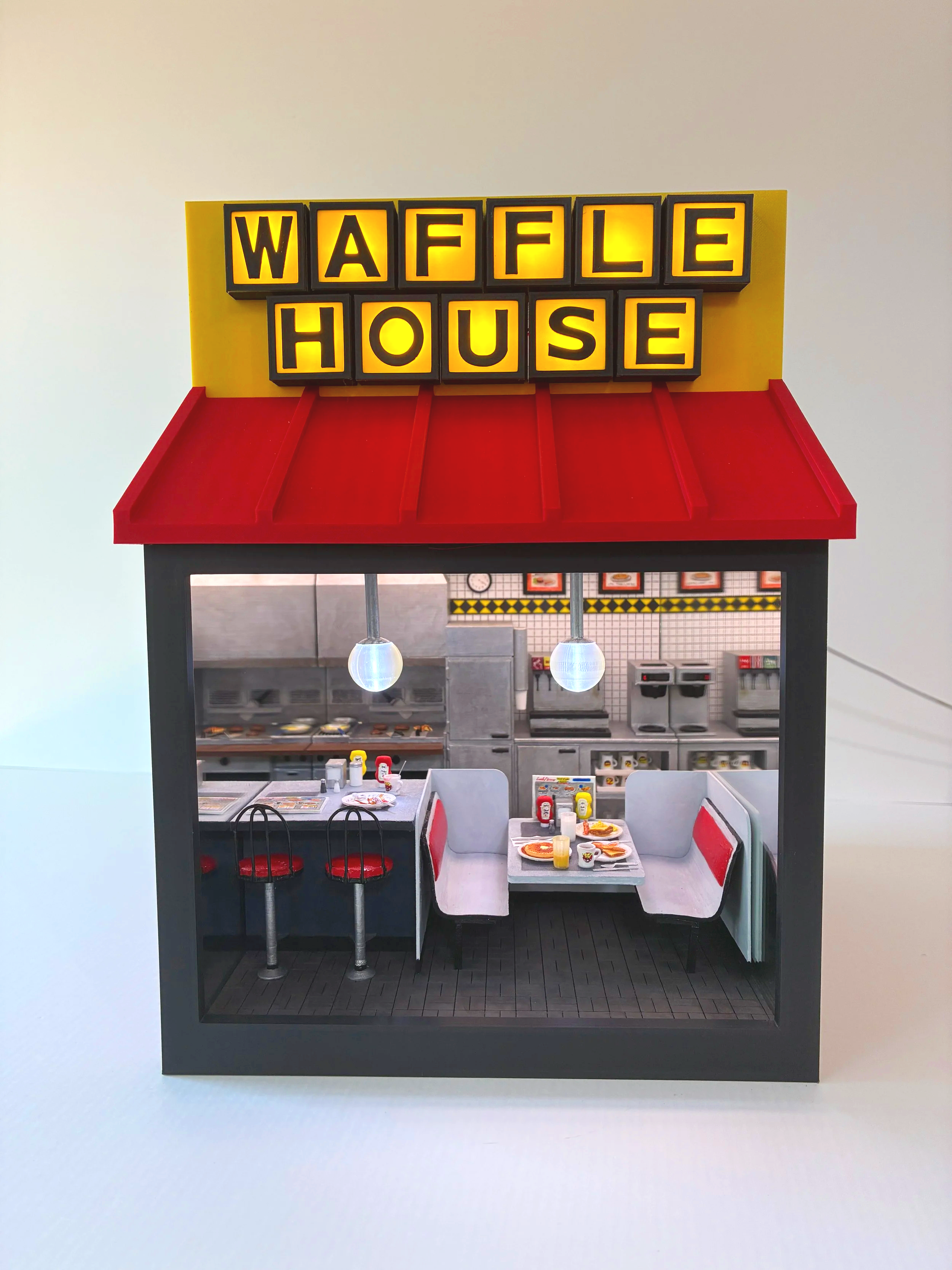"Waffle House", Diorama, 2025