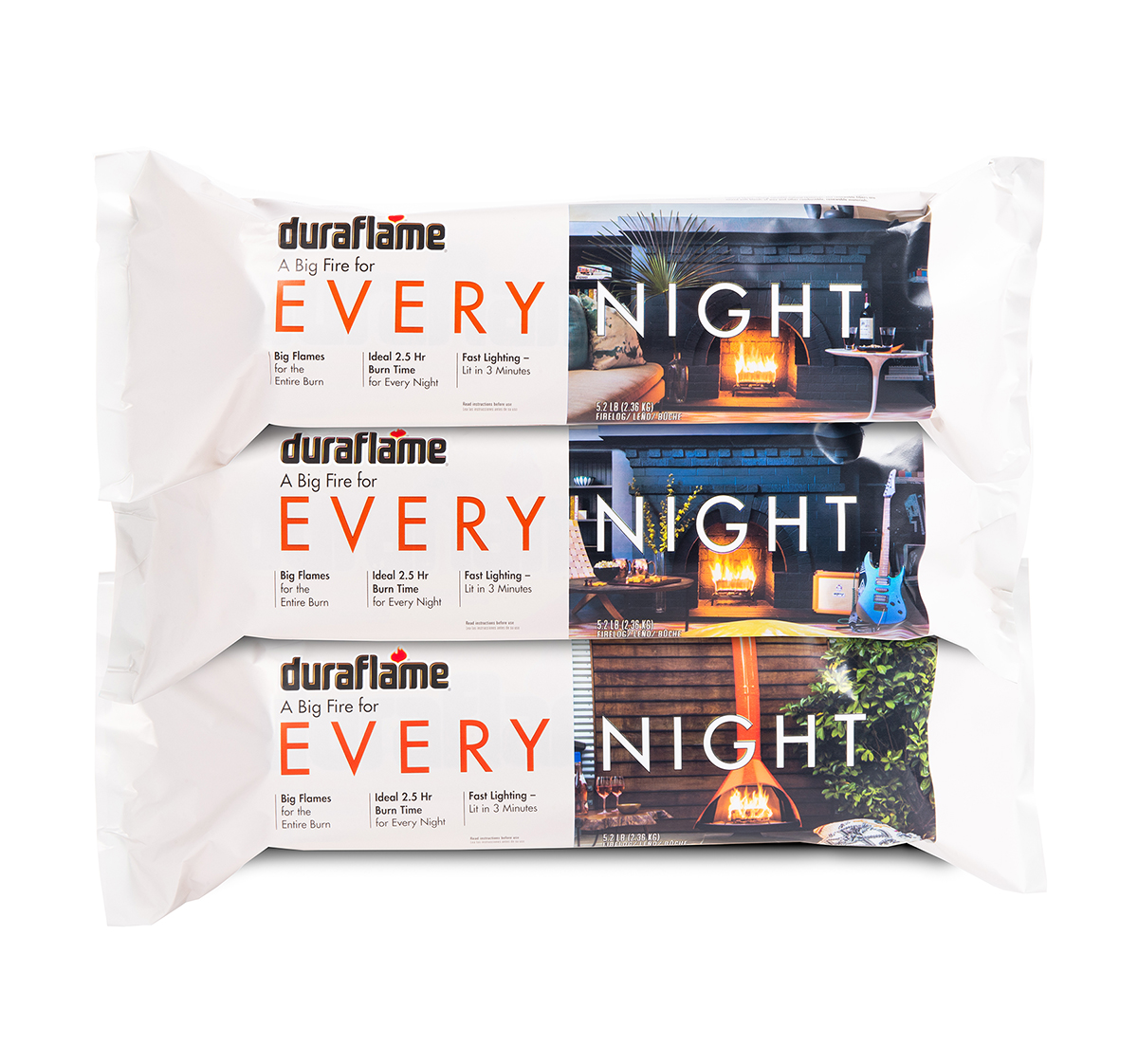 Brand Zoo Packaging Design for Duraflame Every Night Firelogs