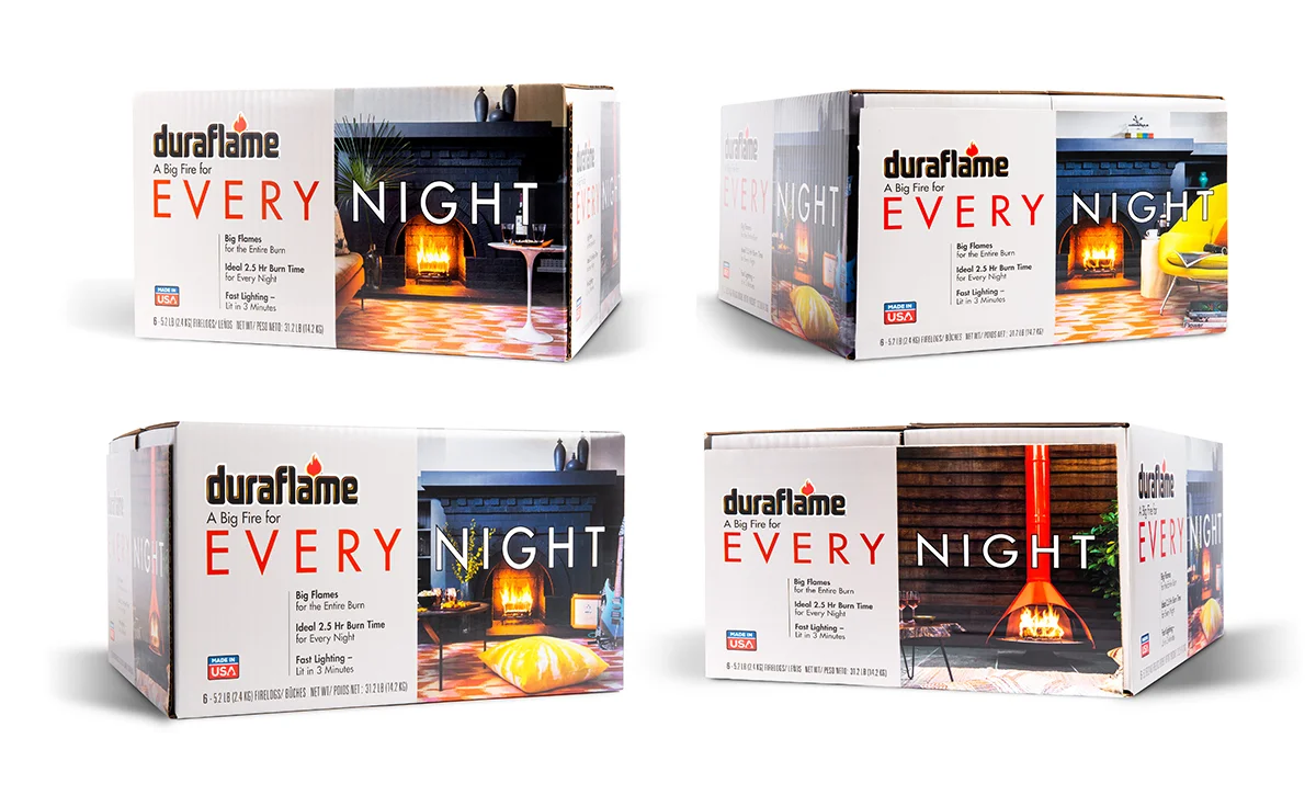Brand Zoo Packaging Design for Duraflame Every Night Firelogs