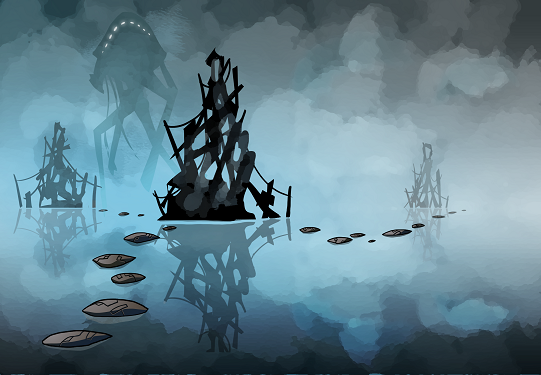 Final Greyhame realm art, featuring Skade cameo.
