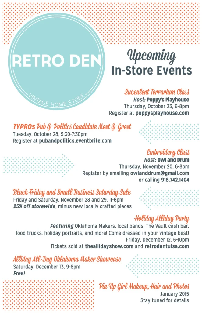 Upcoming In-Store Events
