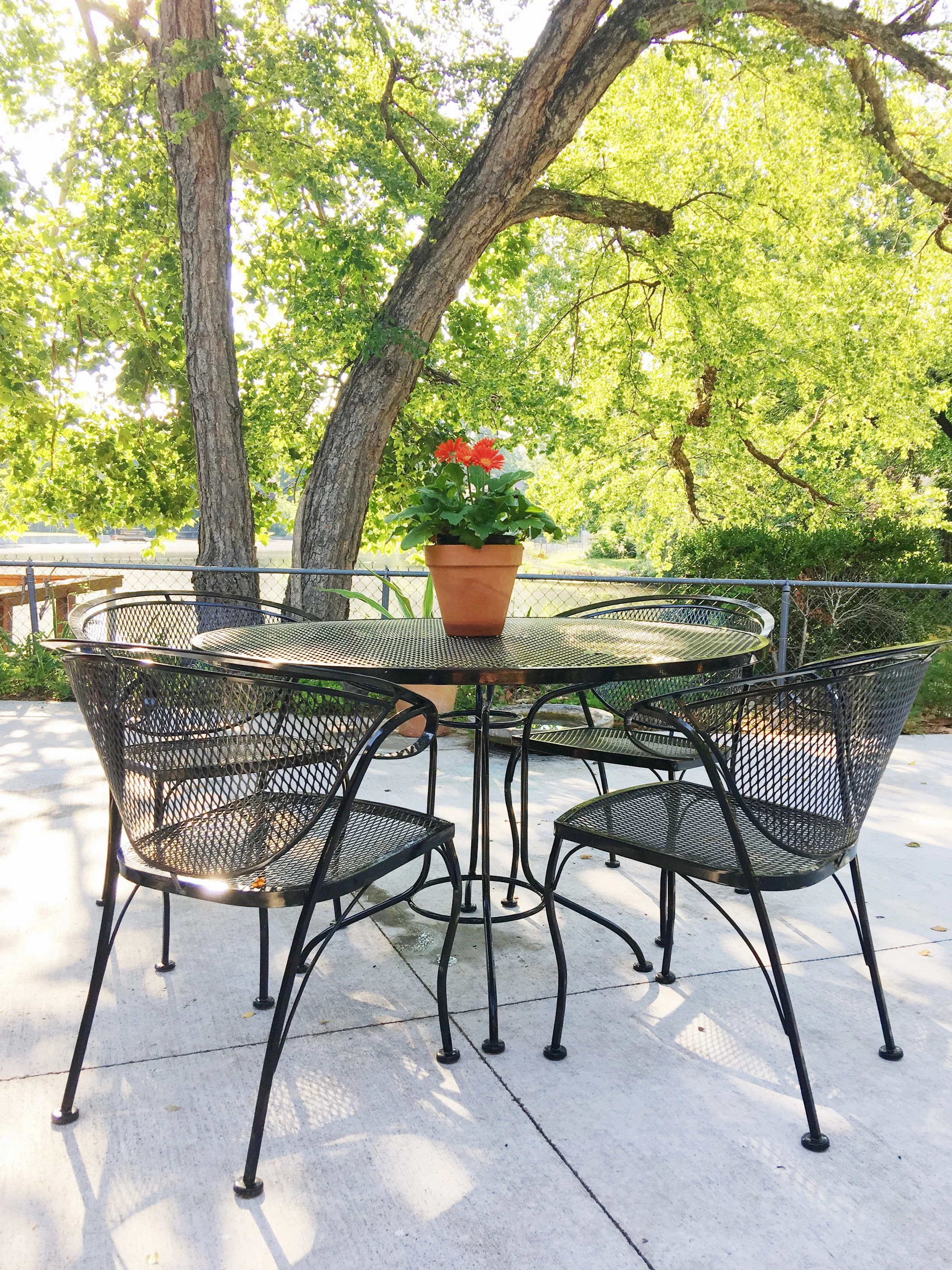 tulsa patio furniture store on Mid Century Modern Ranch Home Creating A Modern Eclectic Patio Retro Den Vintage Furniture And Homewares