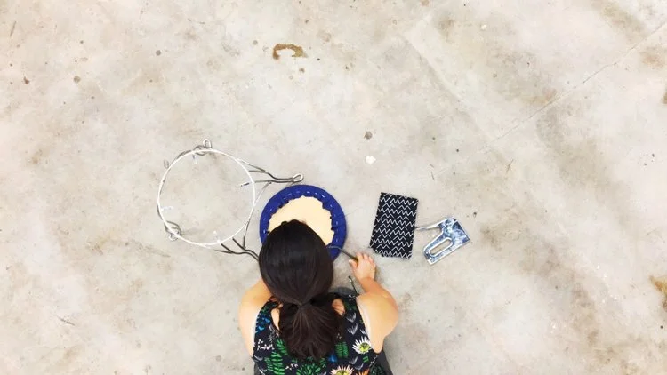 How to reupholster a simple cushion