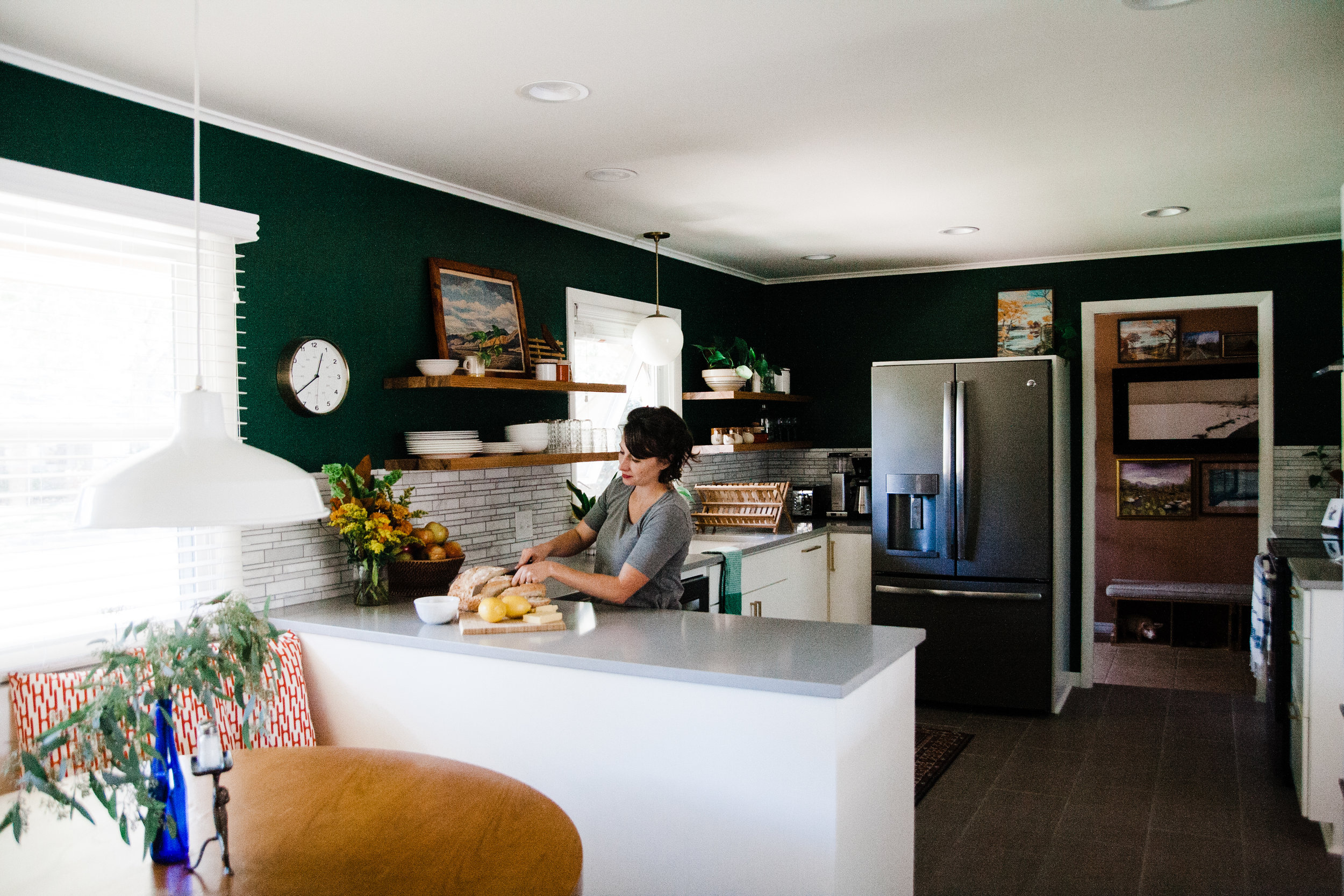 Colorful Vintage Modern Kitchen Renovation In Tulsa Ok Retro