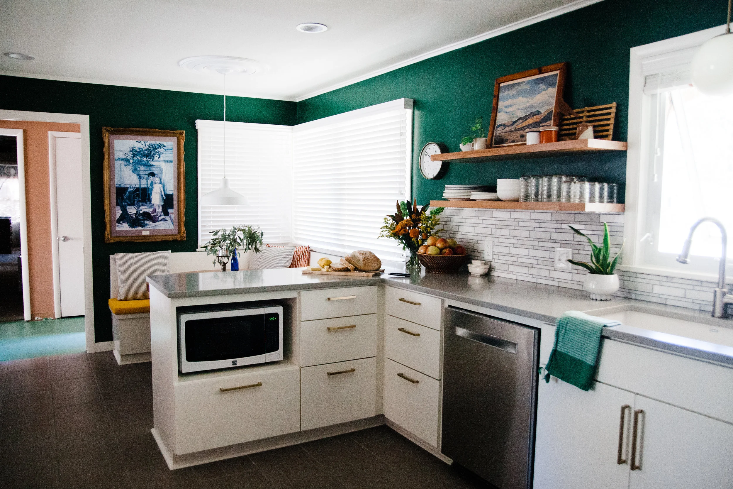 Colorful Vintage Modern Kitchen Renovation In Tulsa Ok Retro