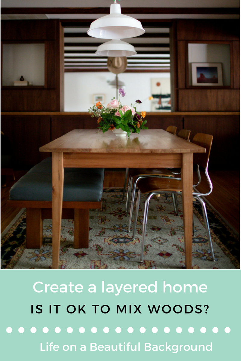 How to Mix Woods to Create a Layered Home — Retro Den | Vintage ...