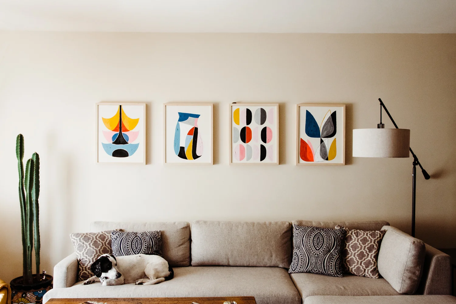 Before & After: Mid-Century Modern Meets Colorful Whimsy
