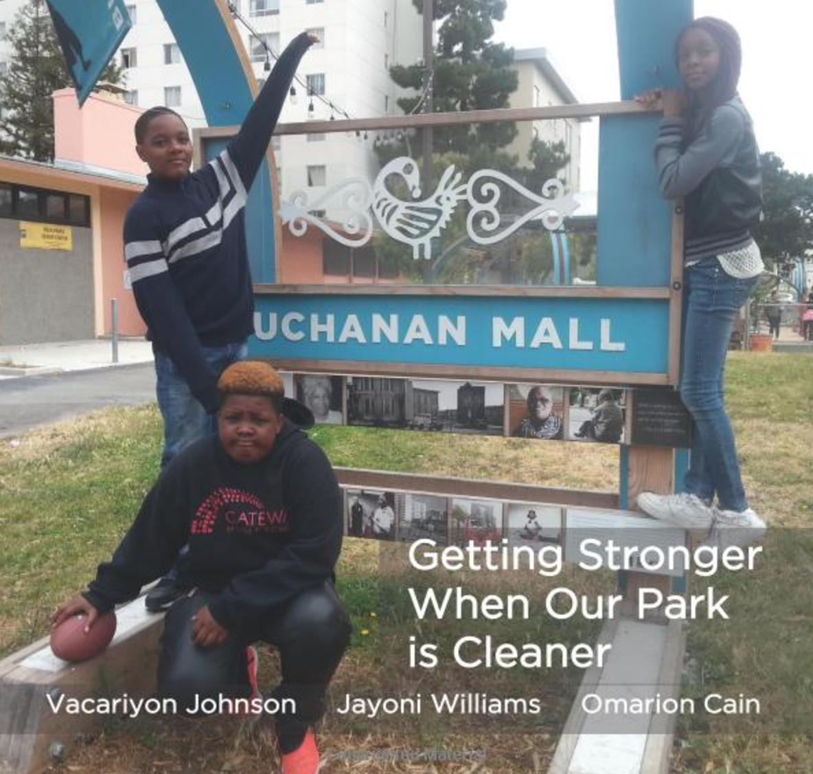 Getting Stronger When Our Park is Cleaner Vacariyon likes to see plants grow, Jayoni enjoys having a clean space to socialize with friends, and Omarion wants a field to play football. In order to have this special place, they need to stand up for their park. Buy this book.