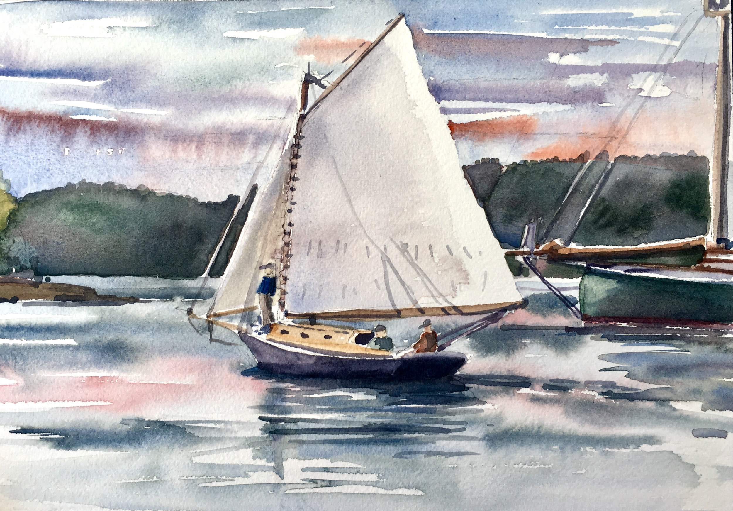 Evening sail-Southwest Harbor SOLD