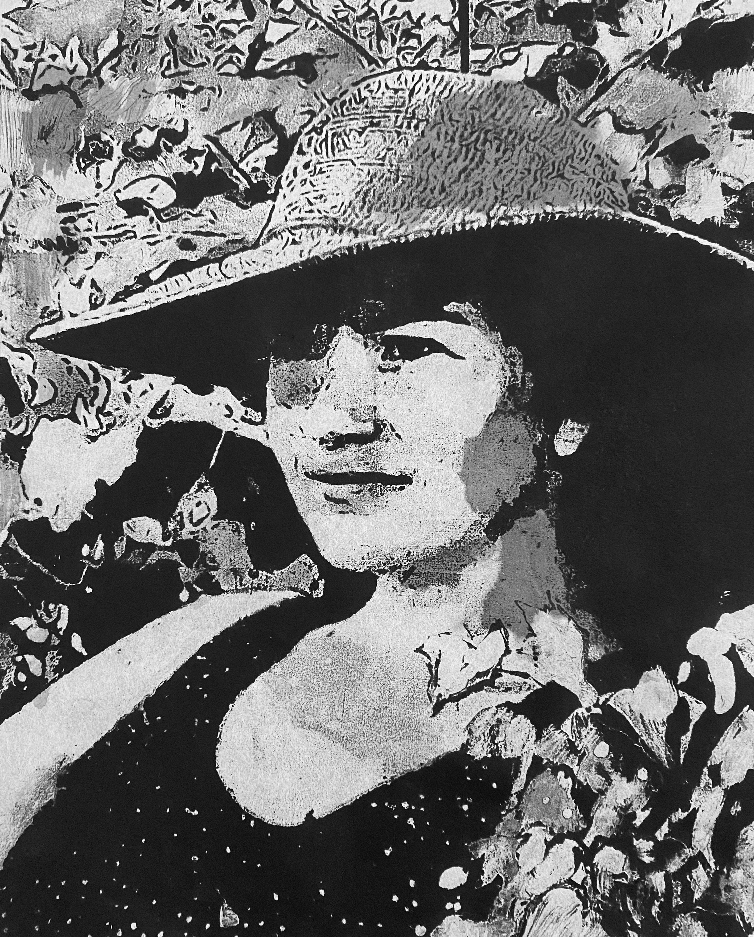 Kate, lithograph, 8 x 10", on kozo paper
