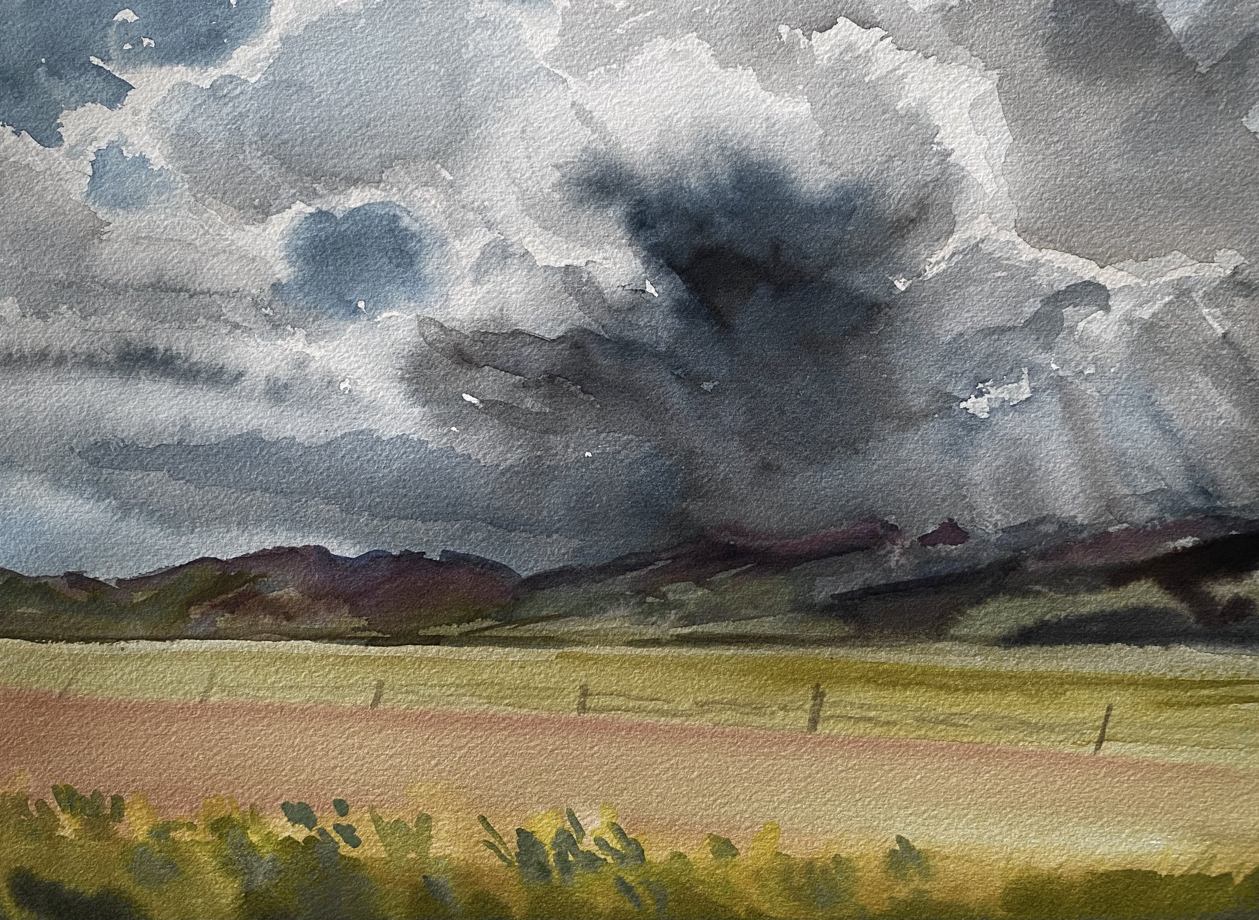 Cold Front, Big Sky, MT. 10 x 14