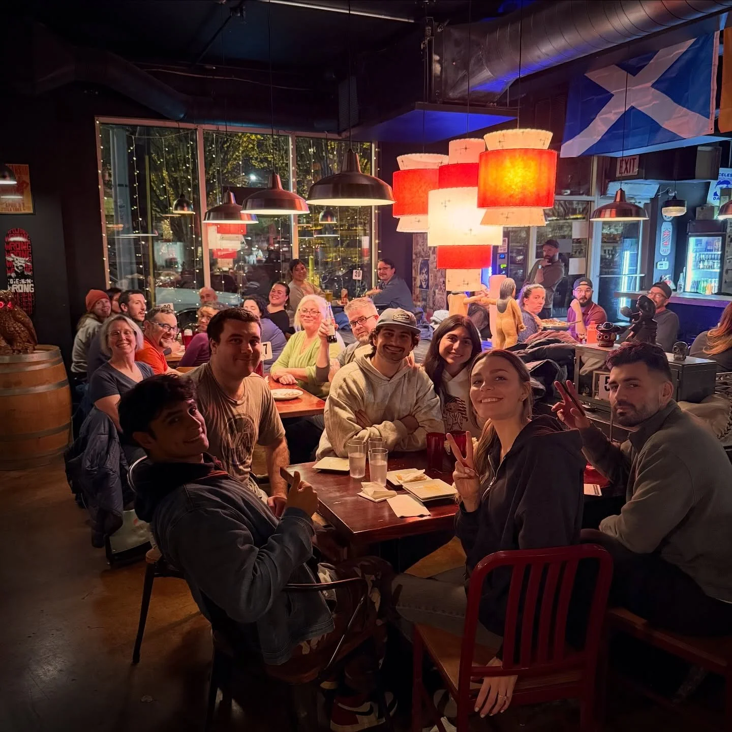 Free team trivia every Thursday at @pinkys.pizza . 512+ bottles of whiskey 🥃 , damn fine pizza 🍕 , 8 local beer taps 🍺 , a brilliant selection of Italian wine bottles 🍷 , or cocktails of your dreams 🤔!
&hellip;
🎤 In-Person 6-8 p.m.: Free to pla