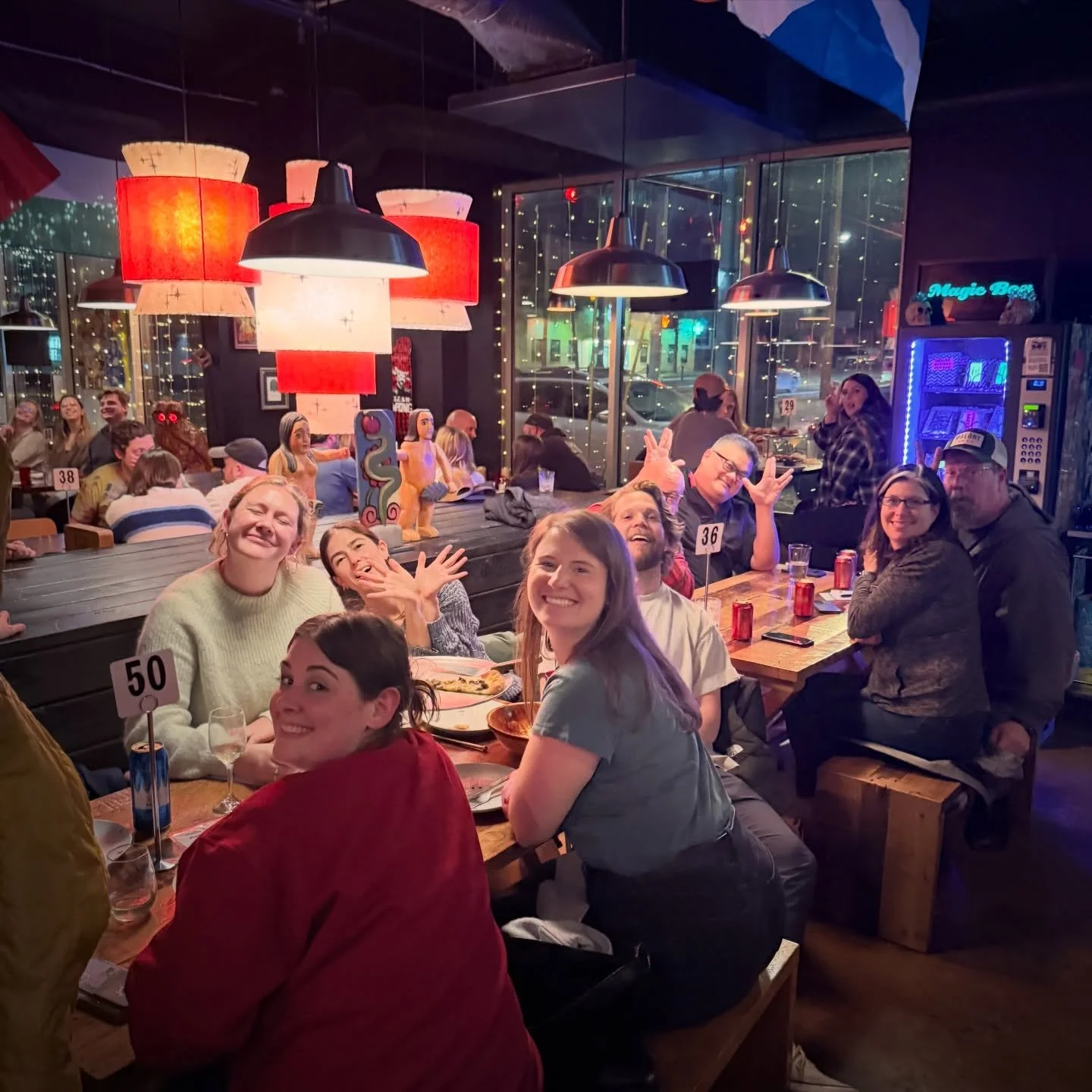 Free team trivia every Thursday at @pinkys.pizza . 512+ bottles of whiskey 🥃 , damn fine pizza 🍕 , 8 local beer taps 🍺 , a brilliant selection of Italian wine bottles 🍷 , or cocktails of your dreams 🤔!
&hellip;
🎤 In-Person 6-8 p.m.: Free to pla