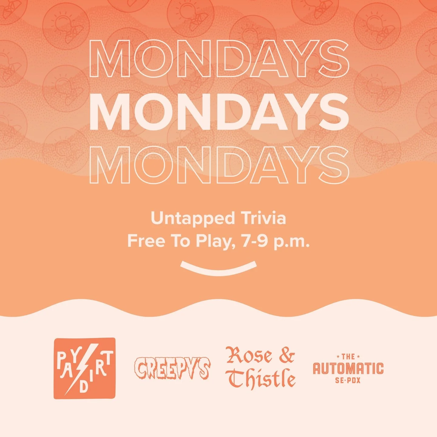 🥳🧠 Celebrating a decade of quizzically entertaining Portlanders and visitors from near and far. Play @untappedtrivia Mondays at these rad PDX spots. Trivia nights are always free to play, and no apps are required! Join us for some fun. Use the link