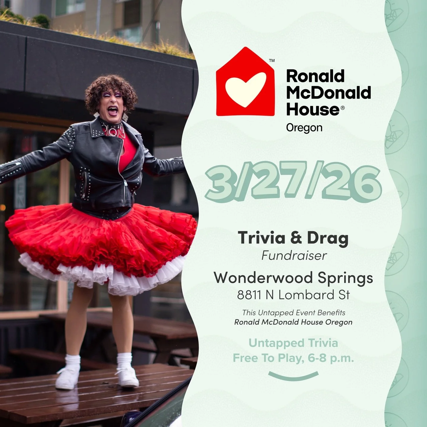 On Tap 3/27/26 &mdash; Friday! Trivia at Wonderwood Springs in St. John&rsquo;s with performances by @jay . Join us to raise funds for @ronaldmcdonaldhouseoregon . It&rsquo;s free to play!

@wonderwoodsprings is located at 8811 N Lombard St, Portland