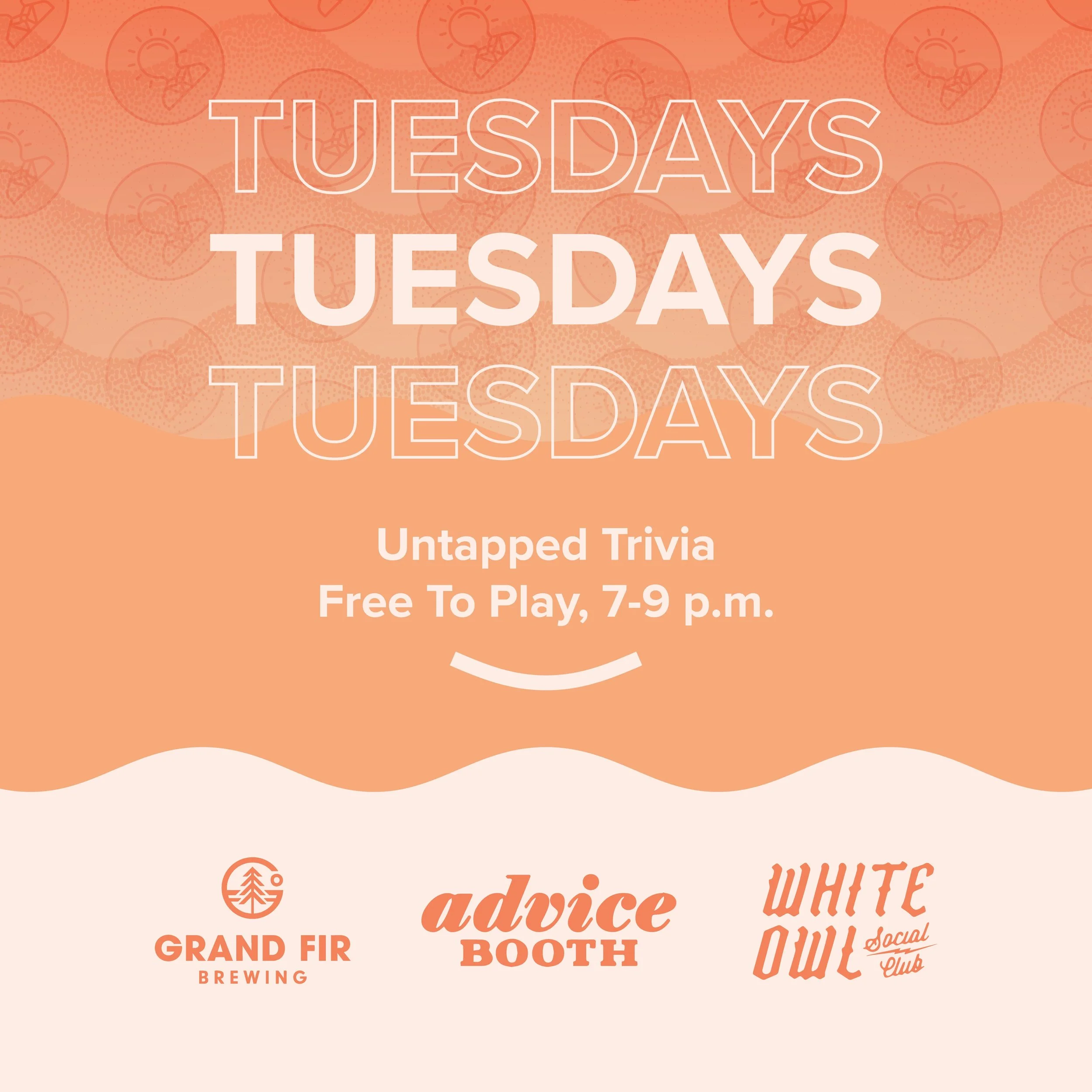 🧠 @untappedtrivia Tuesday! Free team trivia, no apps required, and prizes! Gather your friends to play bar trivia Tuesdays at these fantastic Portland bars. Use the link in our bio to learn more.

🤗 Tuesday Trivia Schedule, 7-9 p.m.
Trivia Every Tu