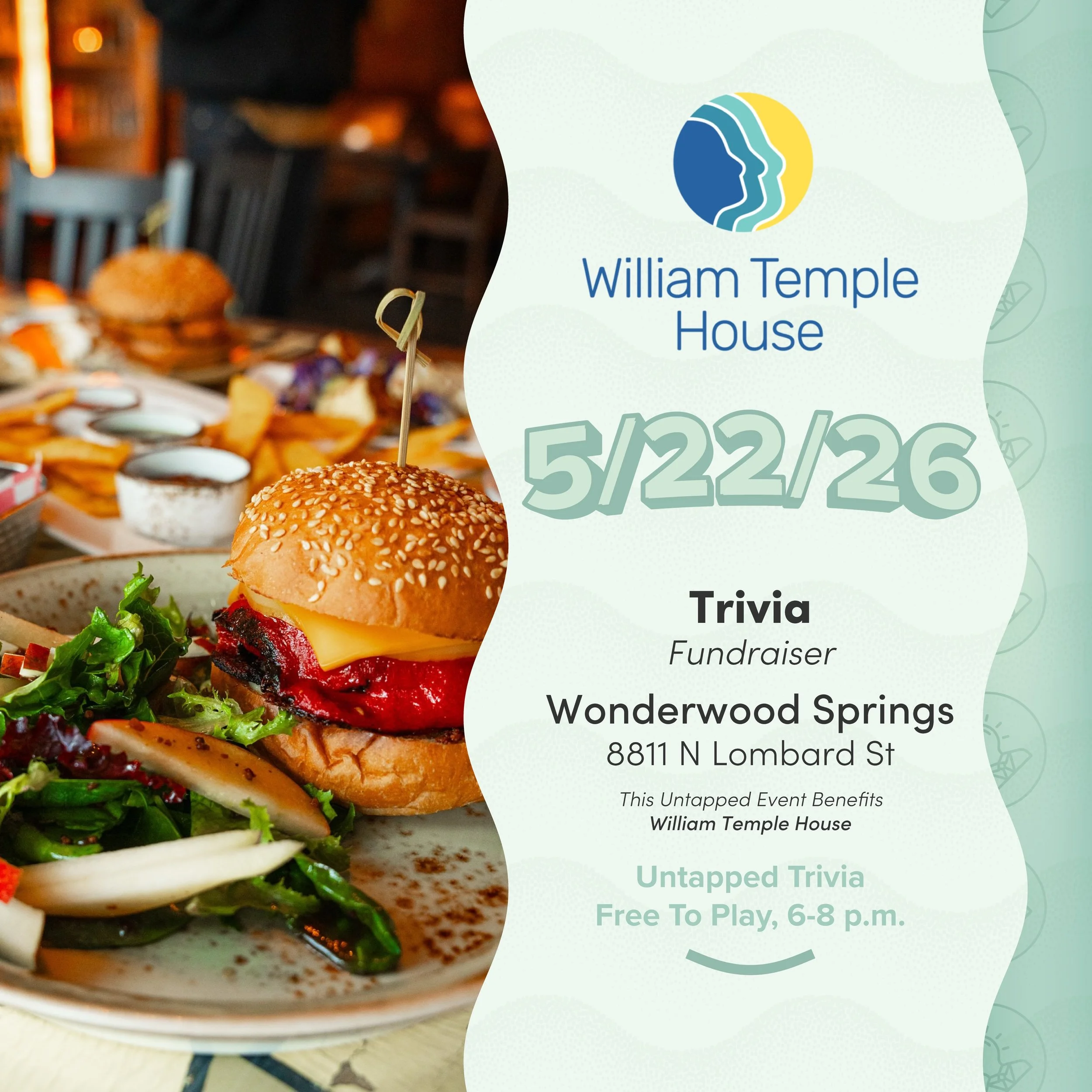 On Tap 5/22/26 &mdash; Friday 6-8 p.m. Play Trivia at Wonderwood Springs in St. John&rsquo;s. join us for free trivia fun and to raise some funds for @williamtemplehouse 

@wonderwoodsprings is located at 8811 N Lombard St, Portland, OR 97203

Link t