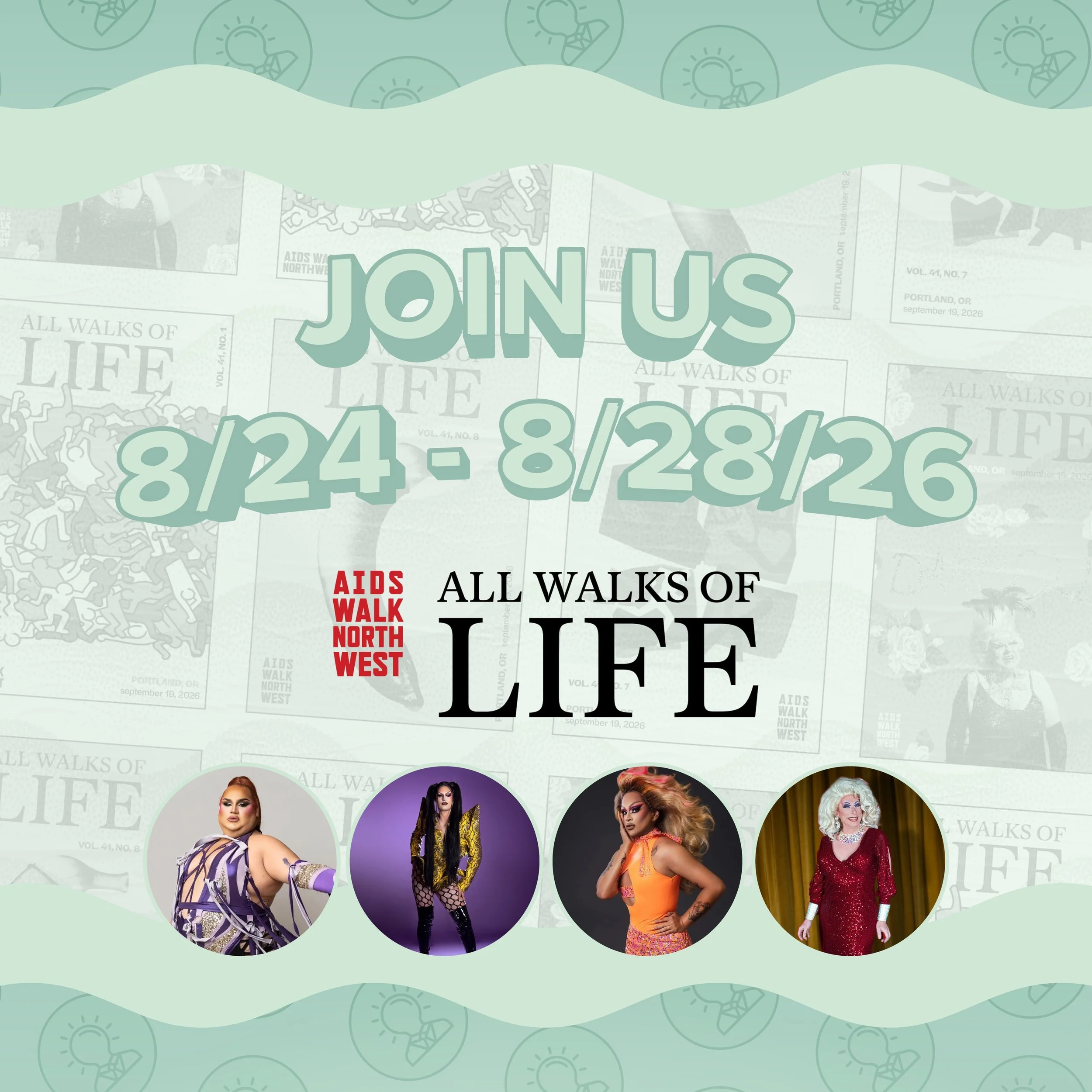 Join @untappedtrivia and Aids Walk Northwest for a week of fabulous drag performances, trivia, cocktails, craft beer, fundraising, and fun August 24-28, 2026. Trivia events are free to play, with donations accepted for Aids Walk Northwest. Our queens