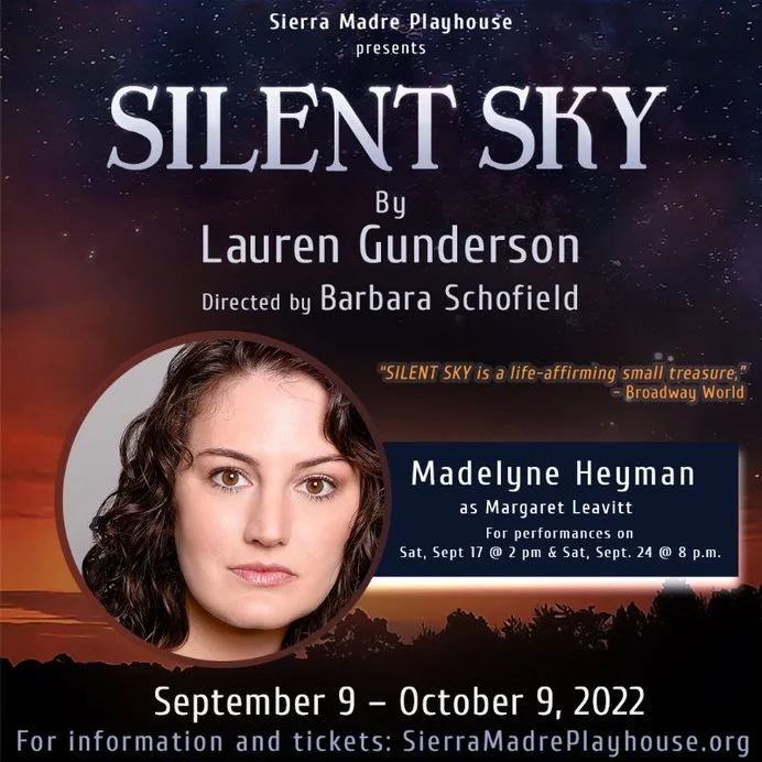 Madelyne Heyman in Silent Sky at Sierra Madre Playhouse