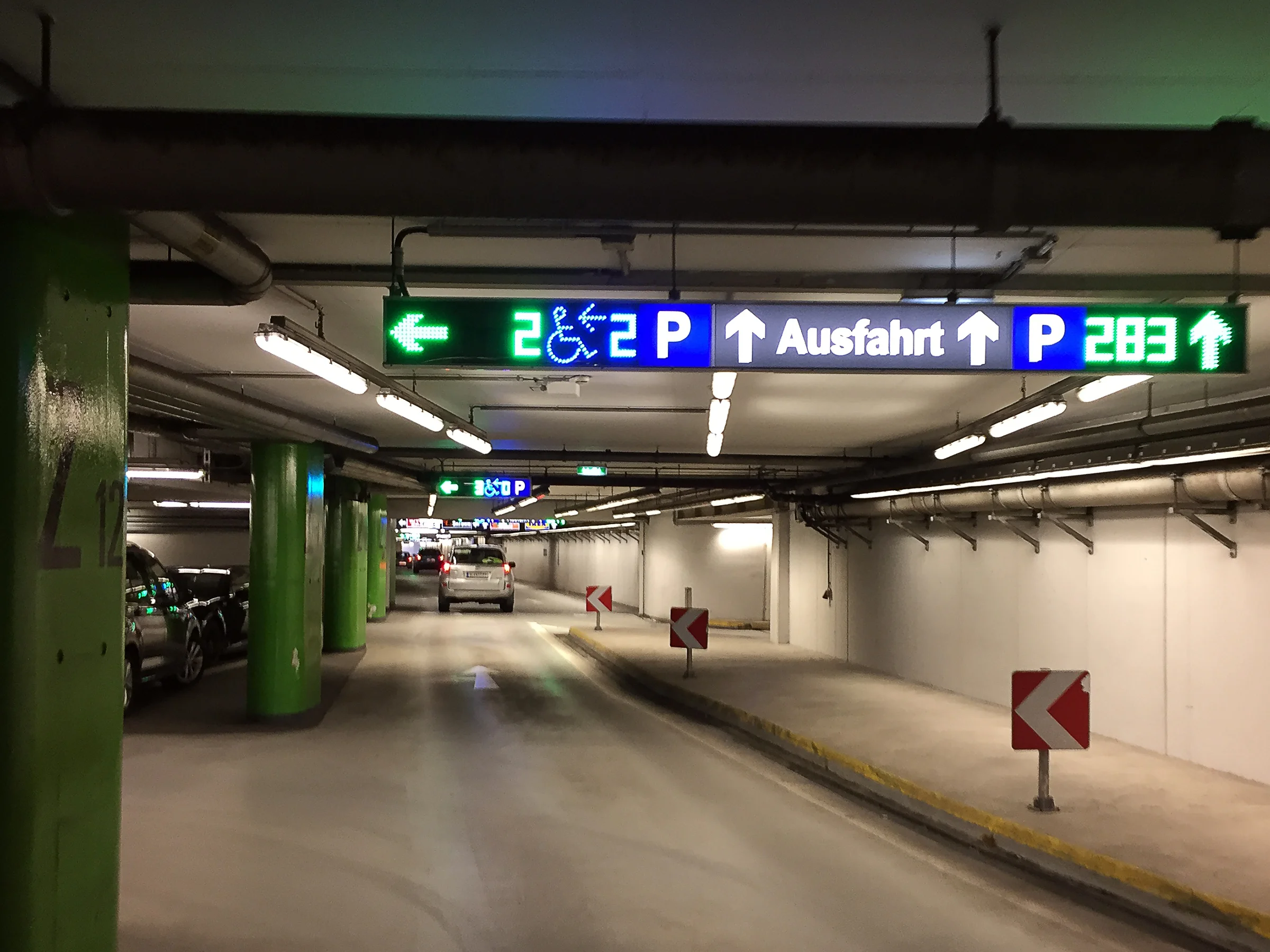Ausfahrt means exit.