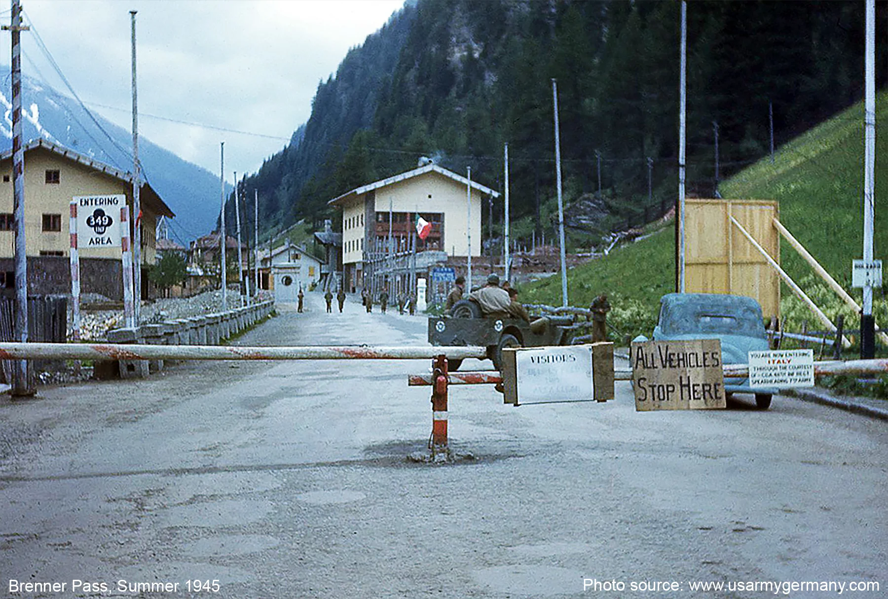 The Brenner Pass c. 1945 (Source: www.usarmygermany.com )
