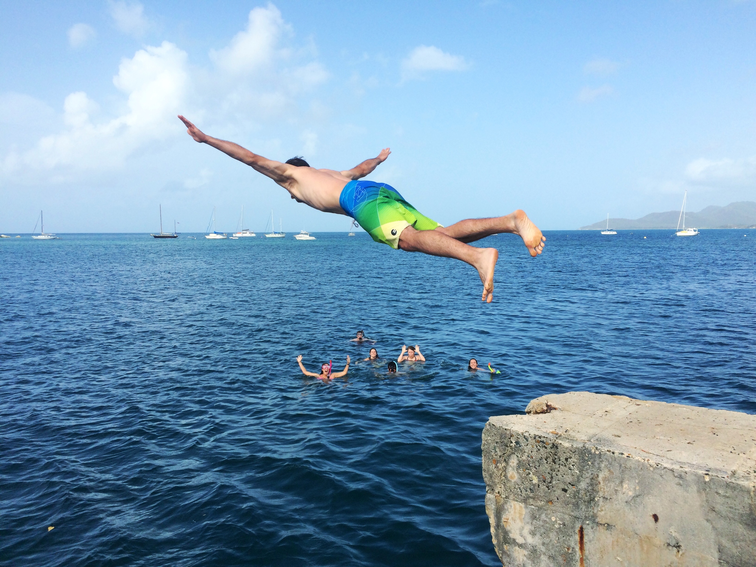 Jumping From the Pier