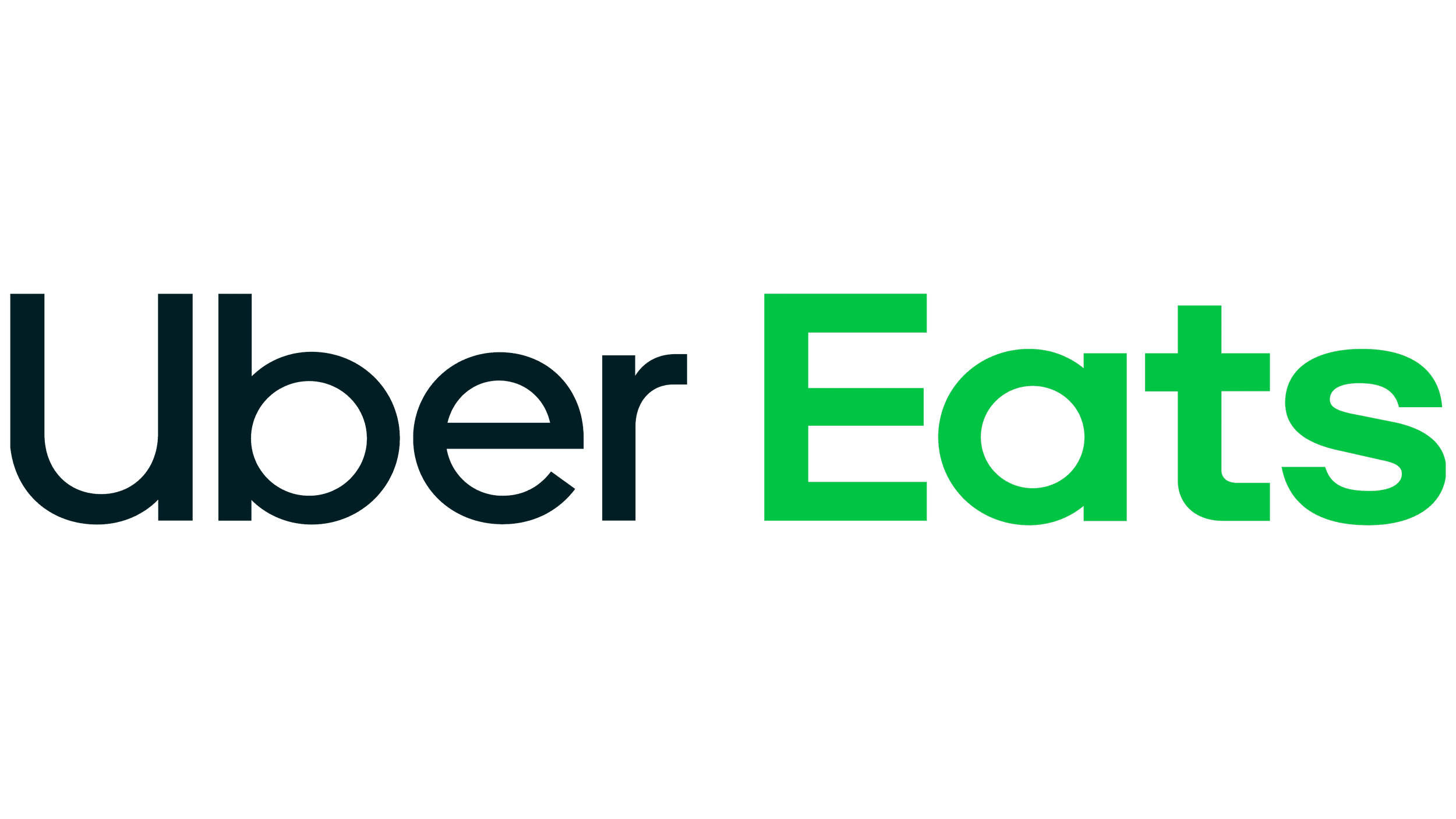 Uber Eats logo with black and green text.