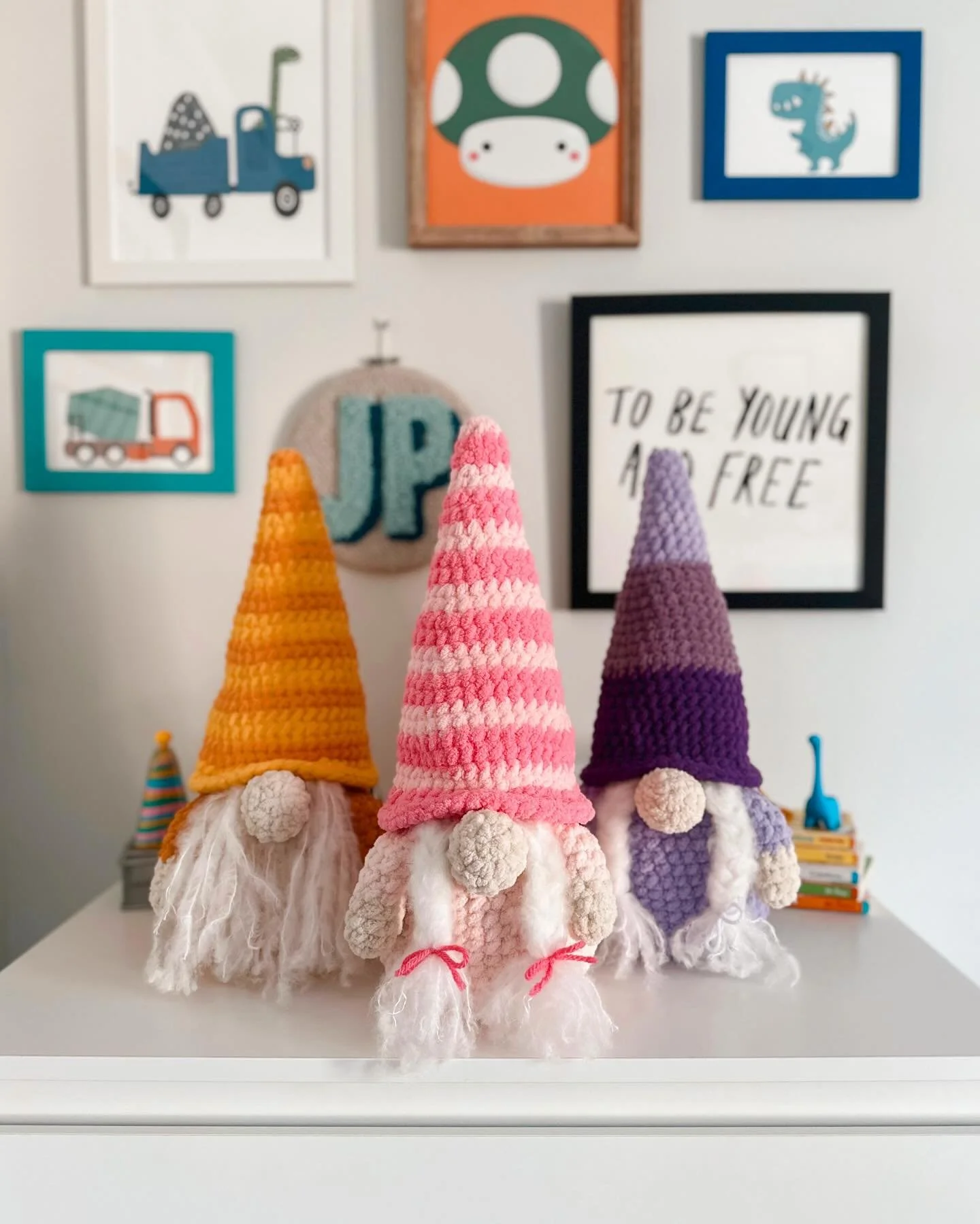 Are you team traditional colors or all about the unexpected when it comes to holiday decorations?

Personally, I&rsquo;m all for mixing and matching. And I love how these gnomes add some extra colorful personality to a space!

Pattern: @theresascroch