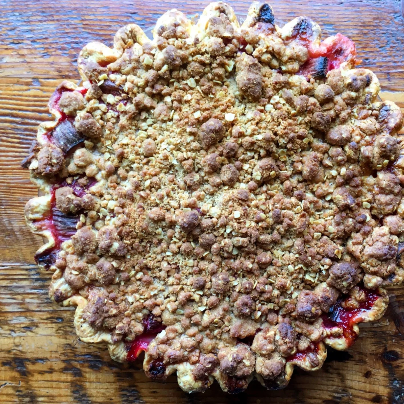Rhubarb Streusel