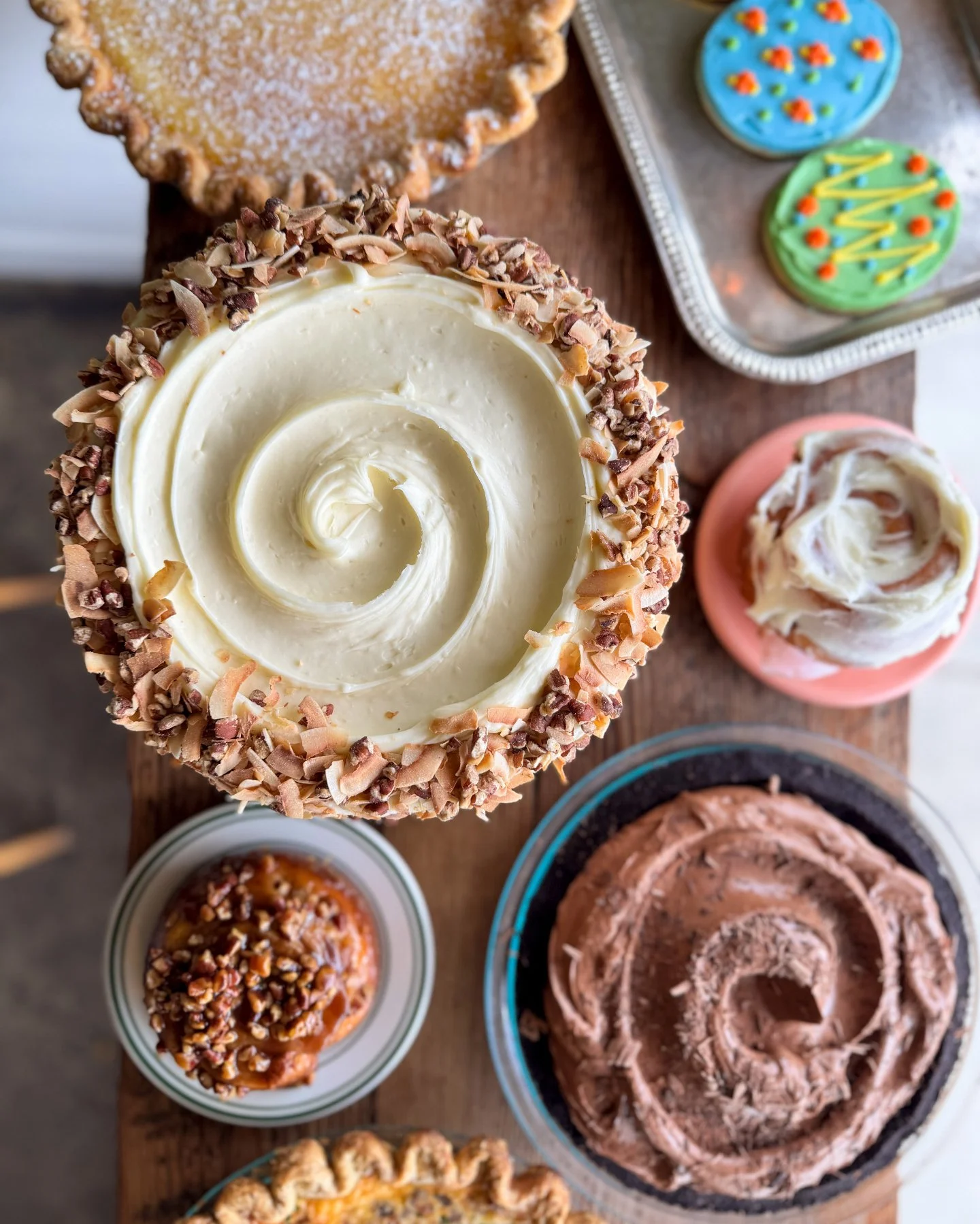 We'll have the cases stocked this week with all the Easter treats. Come by for carrot cake, sugar cookies, cinnamon rolls, passion fruit pie, quiche and more! 😘