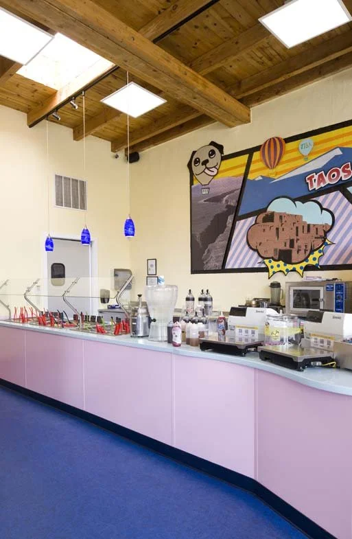  Toppings counter and kitchen 