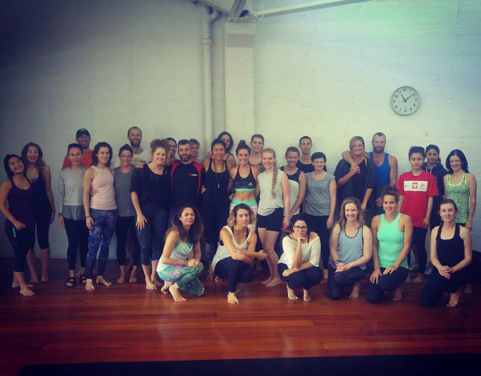Me and the beautiful souls who turned up, tok part in class and donated to the Mental Health Foundation of New Zealand