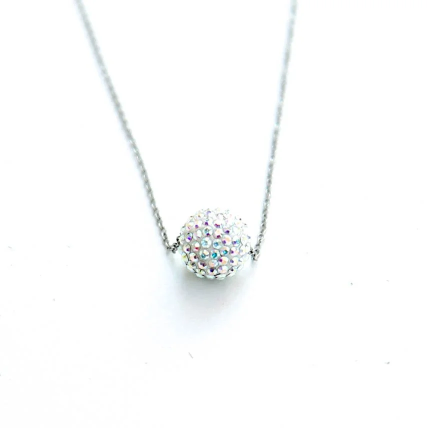 Crystal Aurora Boreale Pavé Ball 