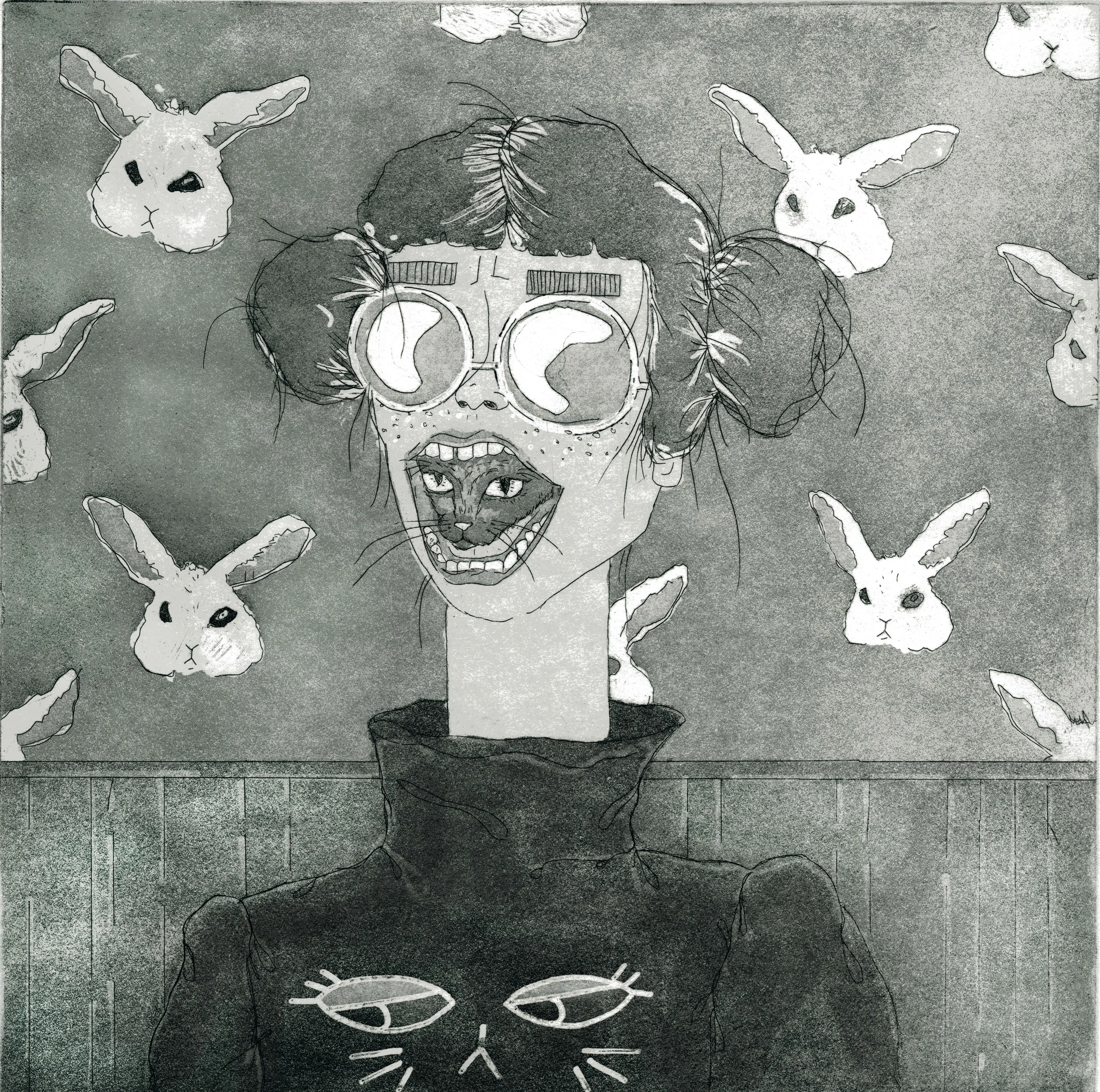 Calladita Te Vez Más Bonita Line-etch and Aquatint