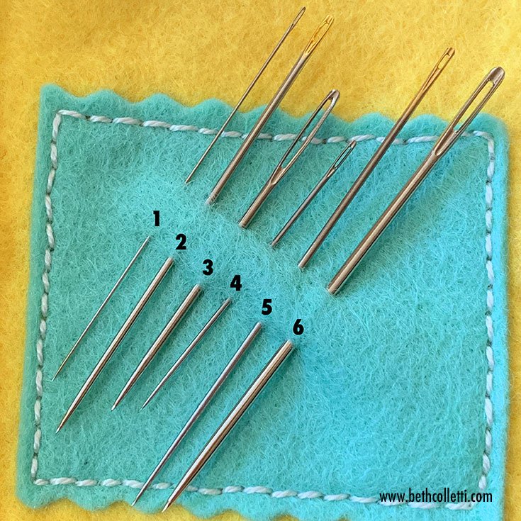 How to Choose the Right Needle for Your Hand Embroidery Project — Beth  Colletti Art & Design