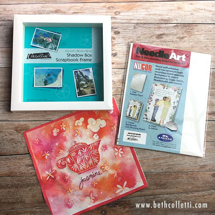 How to display your tcnuh project in a frame  beth colletti art