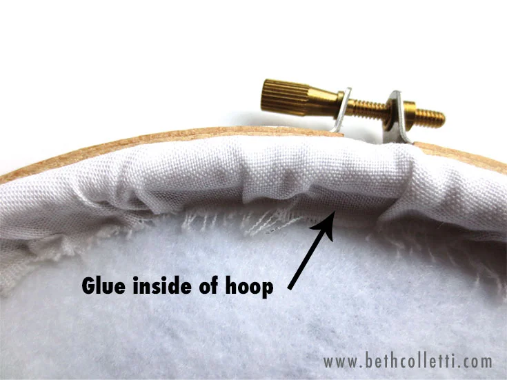 How to Finish the Back of Your Embroidery Hoop Art — Beth Colletti Art