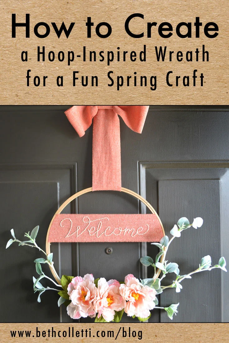 How to Create a Hoop-Inspired Wreath for a Fun Spring Craft