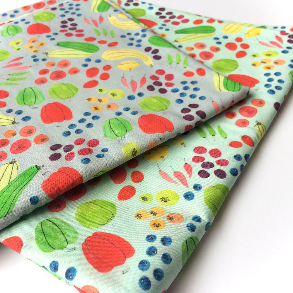 Yuko's "Eat a Rainbow" fabric is available on Spoonflower !