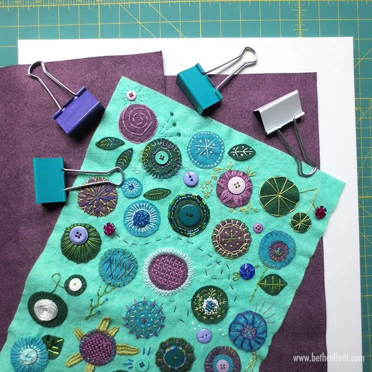 How to Display Your Felt Appliqué Sampler — Beth Colletti Art & Design