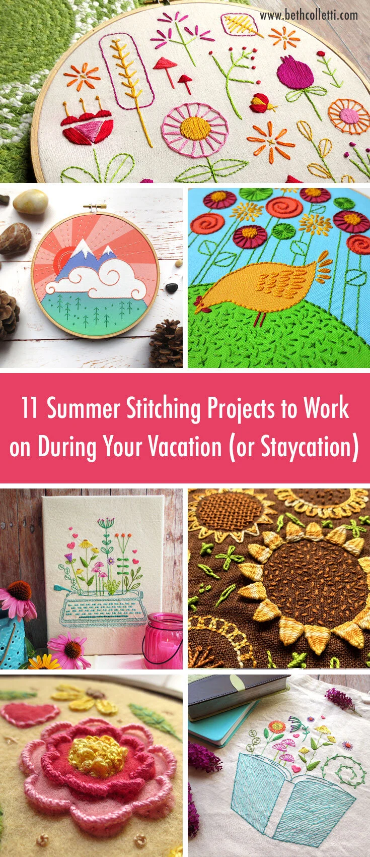 11 Summer Stitching Projects to Work on During Your Vacation (or Staycation) — Beth Colletti Art ...