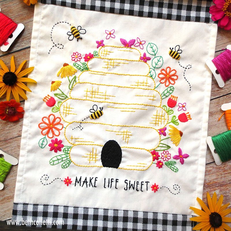 Make Life Sweet Embroidery Pattern