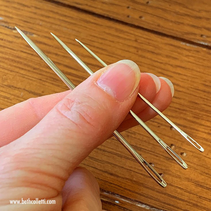 Hand Sewing Needles Large Eyes, Needle Thread Hand Crochet