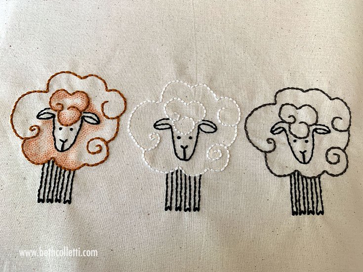 How to Use Crayons to Color Your Embroidered Fabric — Beth Colletti Art &  Design
