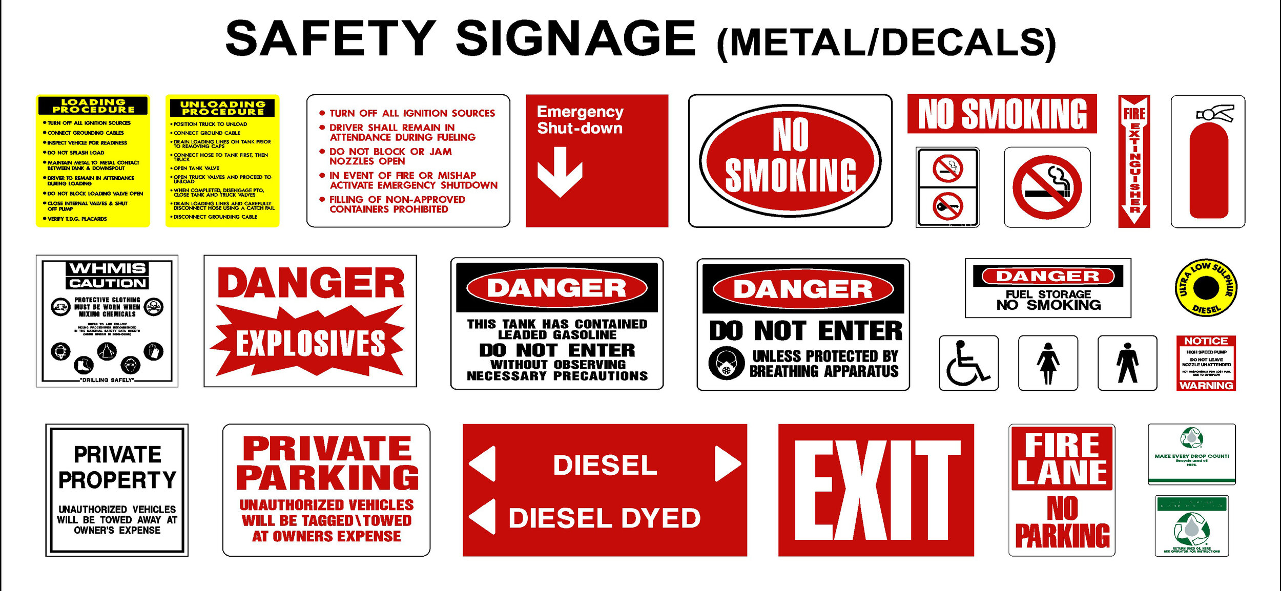 Safety Decals &amp; Signage