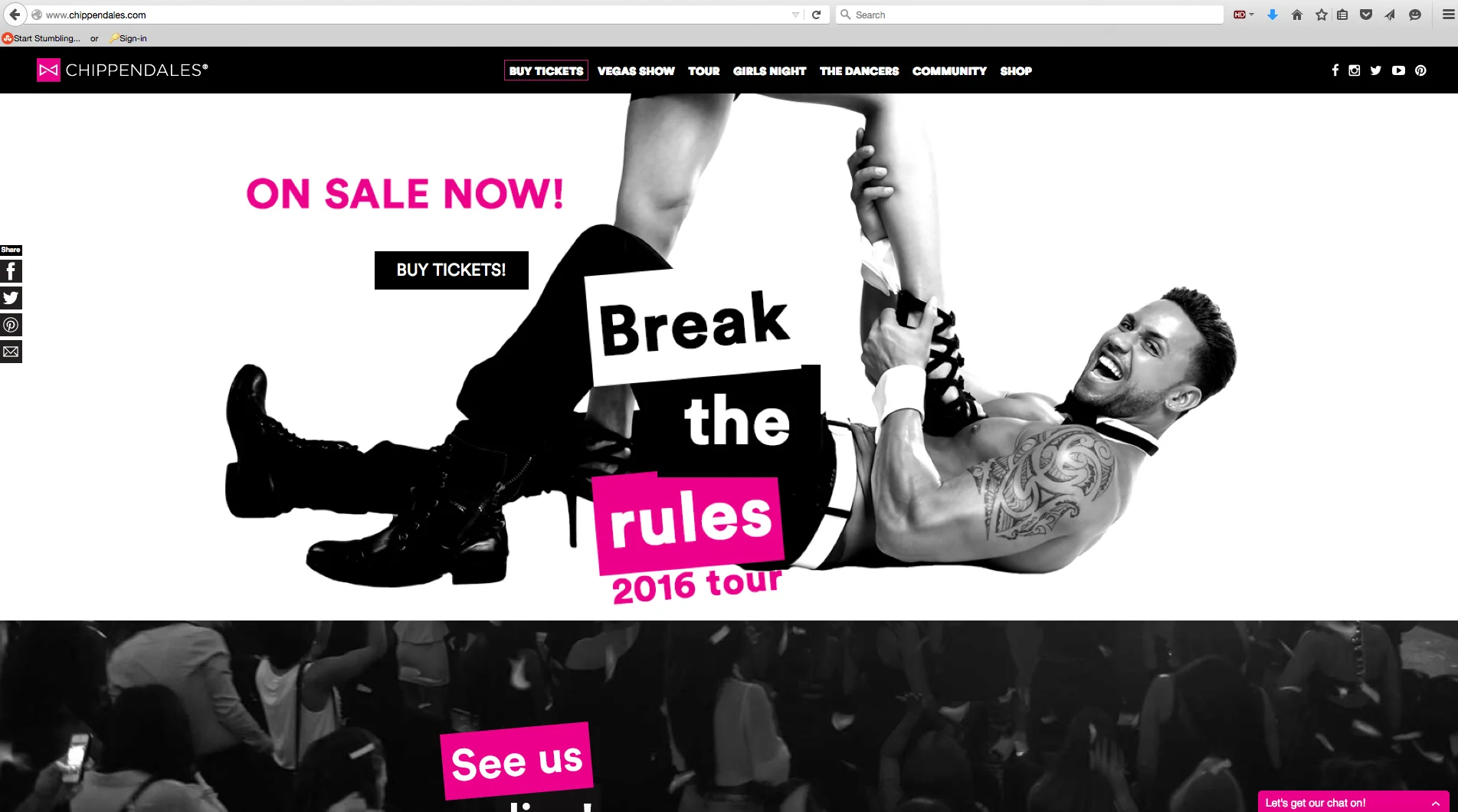 CHIPPENDALES - ADVERTISING