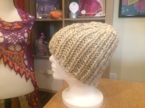 How To Make Basic Bulky Knit Hat In Rows And Rounds