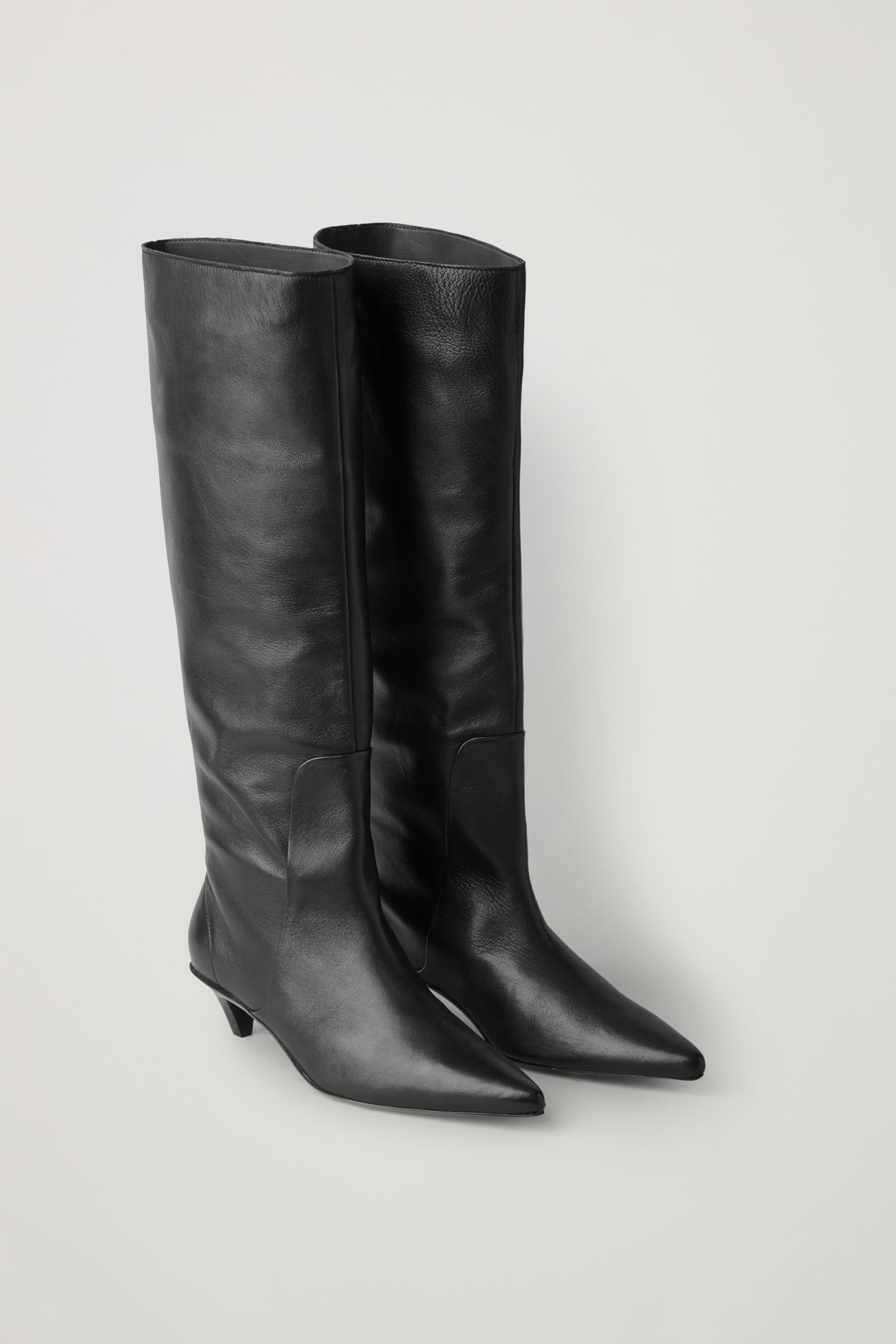 Knee High Leather Kitten Heel Boots from COS, £225
